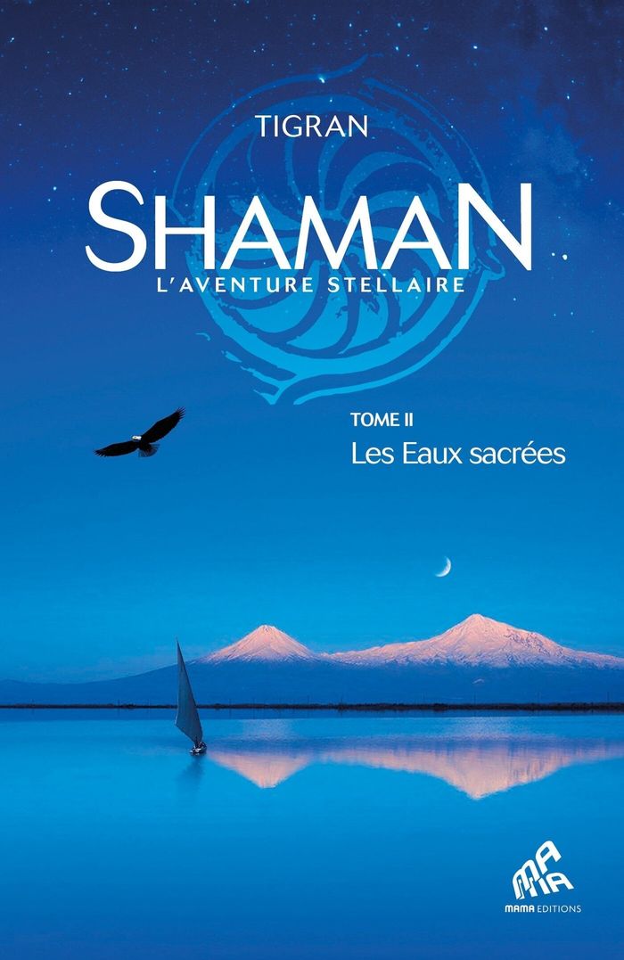 Couverture du livre « SHAMAN T.2, L'AVENTURE STELLAIRE - LES EAUX SACREES », librairie Les Contes Infusés à Corte