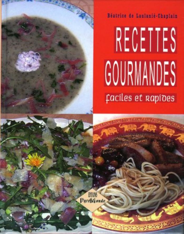 Couverture du livre « RECETTES GOURMANDES FACILES ET RAPIDES (CARTONNE) » de B. De Laulanie-Chapl, librairie Les Contes Infusés à Corte