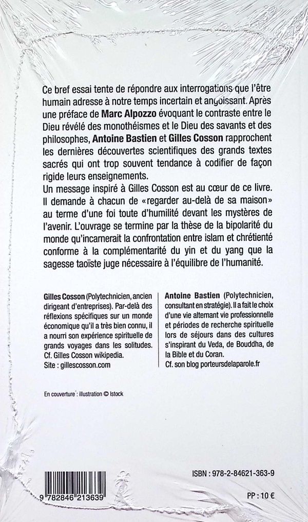 Quatrième de couverture de « "Entends, homme" : dialogue de deux croyants atypiques »