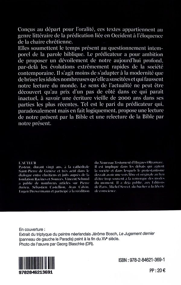 Quatrième de couverture de « Le Dieu des profondeurs : méditations pour le présent »
