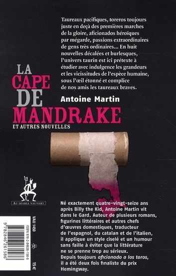 Quatrième de couverture de « LA CAPE DE MANDRAKE »