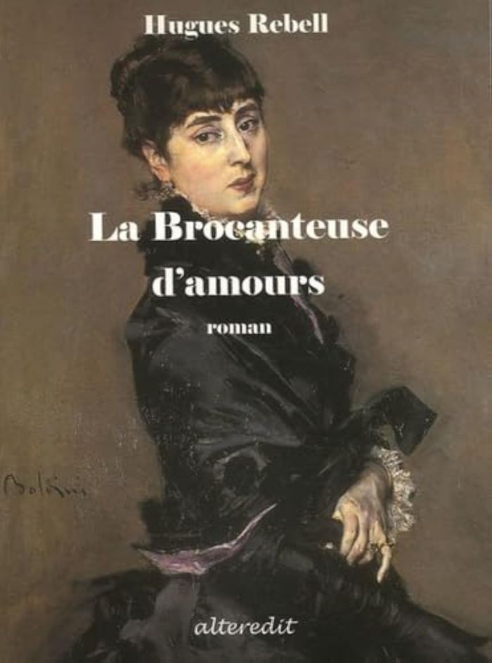Couverture du livre « BROCANTE D AMOURS » de Hugues Rebell, librairie Les Contes Infusés à Corte