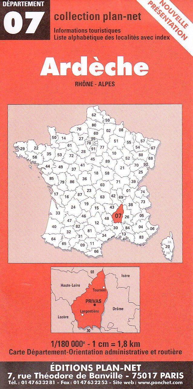 Couverture du livre « *ARDECHE*** » de Xxx, librairie Les Contes Infusés à Corte
