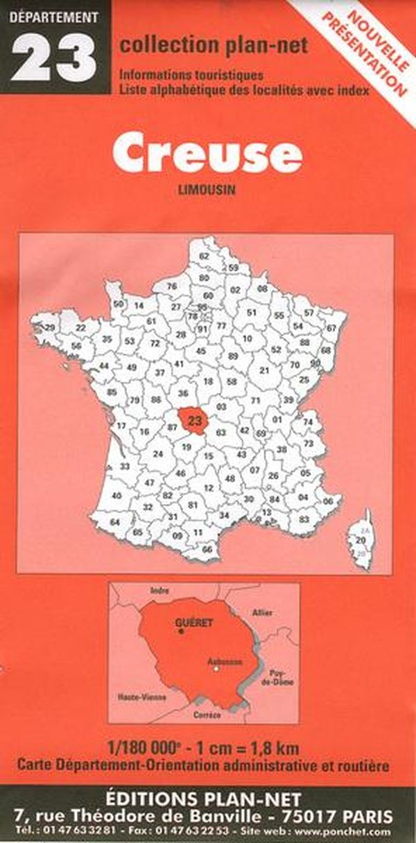 Couverture du livre « *CREUSE*** » de Xxx, librairie Les Contes Infusés à Corte