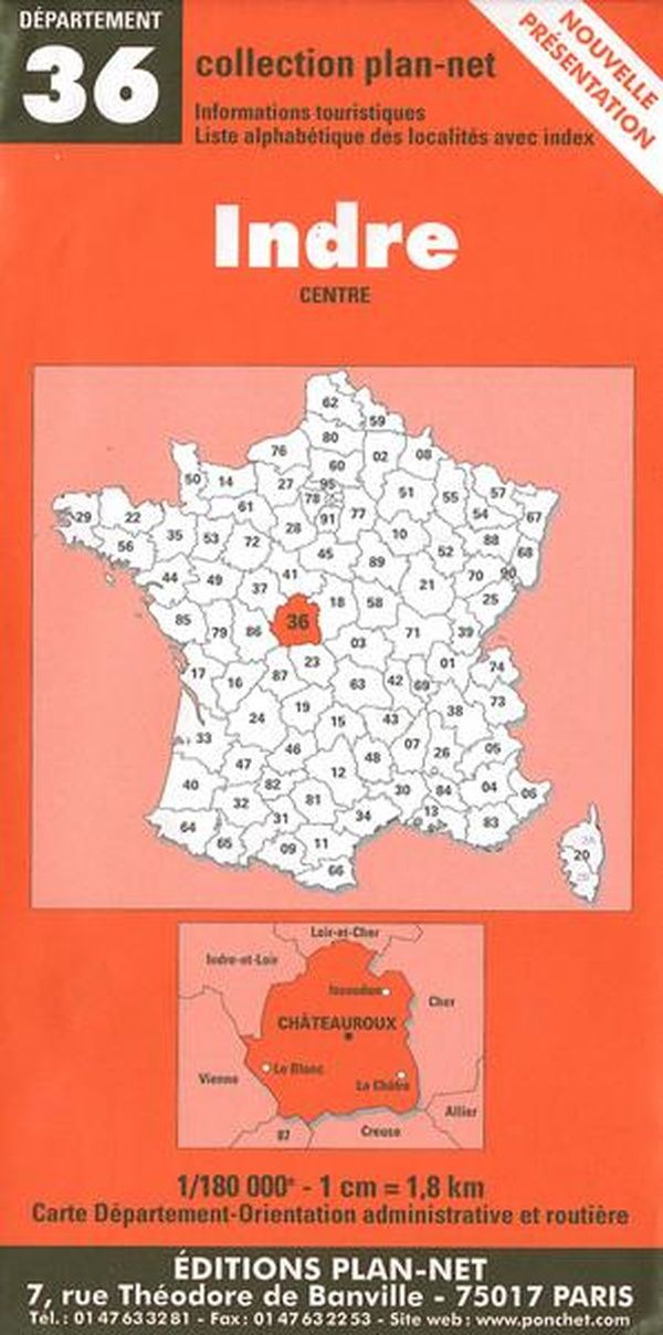 Couverture du livre « **INDRE** » de Xxx, librairie Les Contes Infusés à Corte