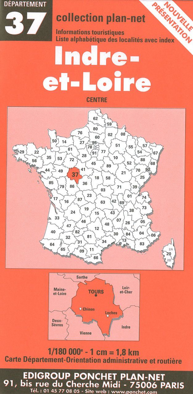Couverture du livre « **INDRE ET LOIRE » de Xxx, librairie Les Contes Infusés à Corte
