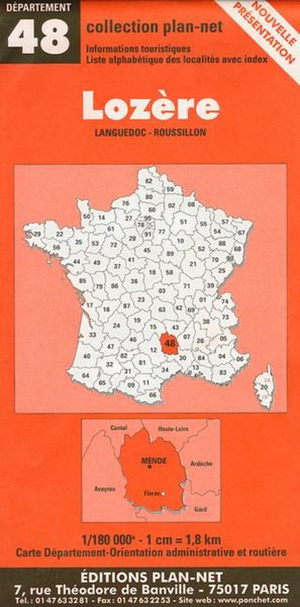 Couverture du livre « **LOZERE** » de Xxx, librairie Les Contes Infusés à Corte