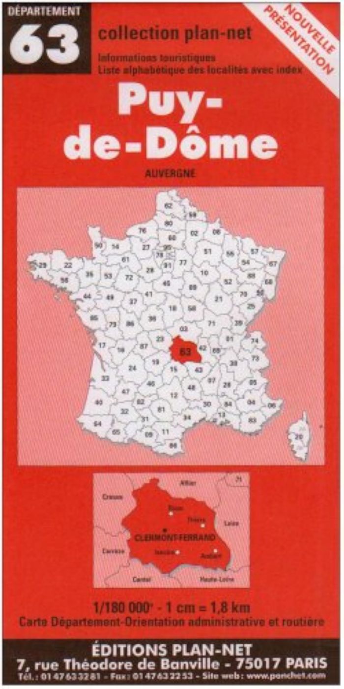 Couverture du livre « **PUY DE DOME » de Xxx, librairie Les Contes Infusés à Corte