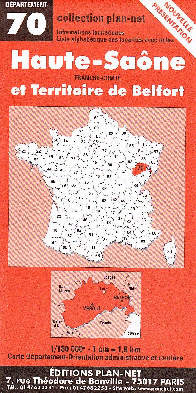 Couverture du livre « **HAUTE SAONE-TERRITOIRE BELFORT » de Xxx, librairie Les Contes Infusés à Corte