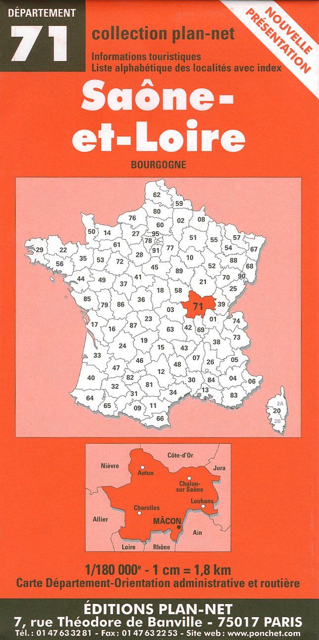 Couverture du livre « SAONE-ET-LOIRE » de Xxx, librairie Les Contes Infusés à Corte