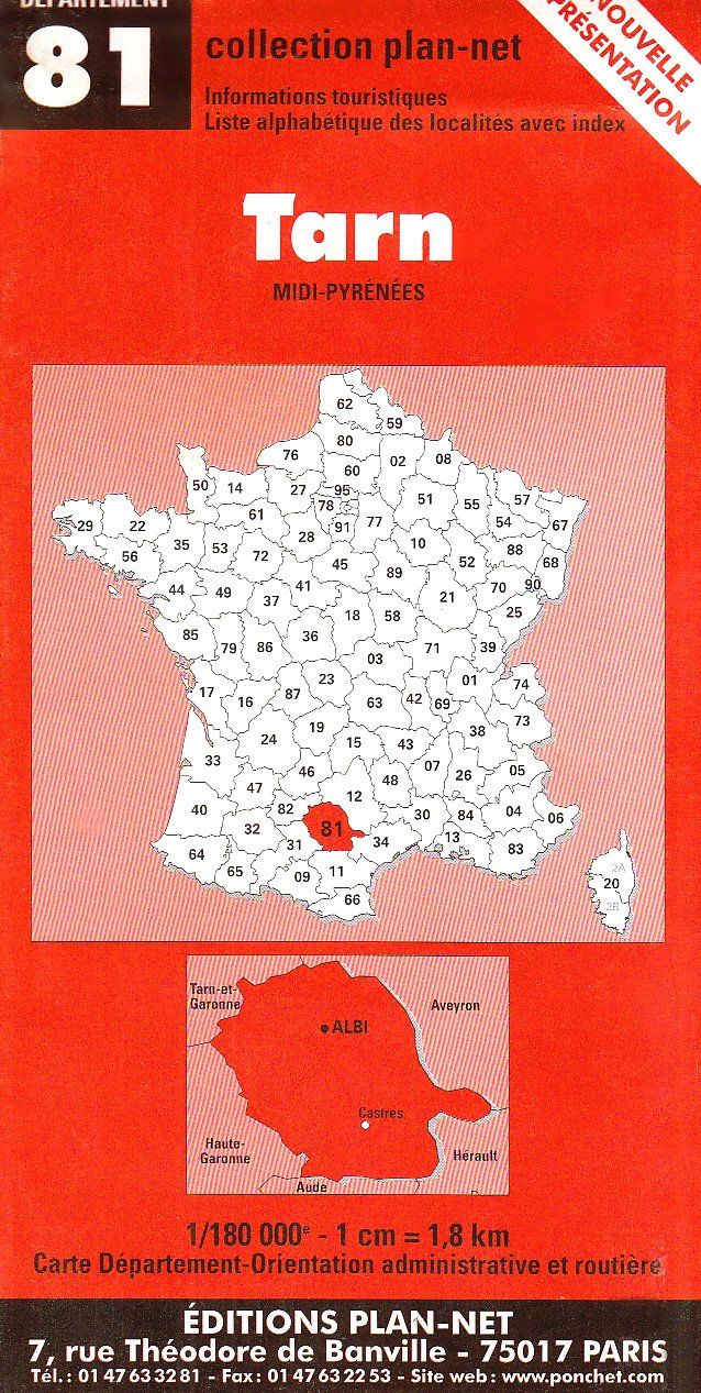 Couverture du livre « **TARN** », librairie Les Contes Infusés à Corte