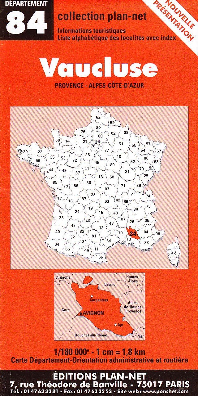 Couverture du livre « **VAUCLUSE** » de Xxx, librairie Les Contes Infusés à Corte