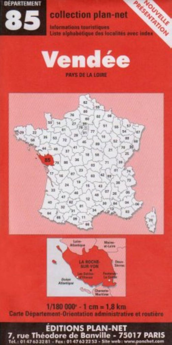 Couverture du livre « **VENDEE** » de Xxx, librairie Les Contes Infusés à Corte