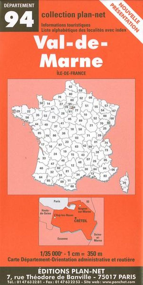 Couverture du livre « **VAL DE MARNE** » de Xxx, librairie Les Contes Infusés à Corte