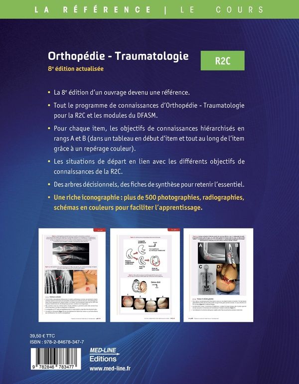 Quatrième de couverture de « Orthopédie, traumatologie »