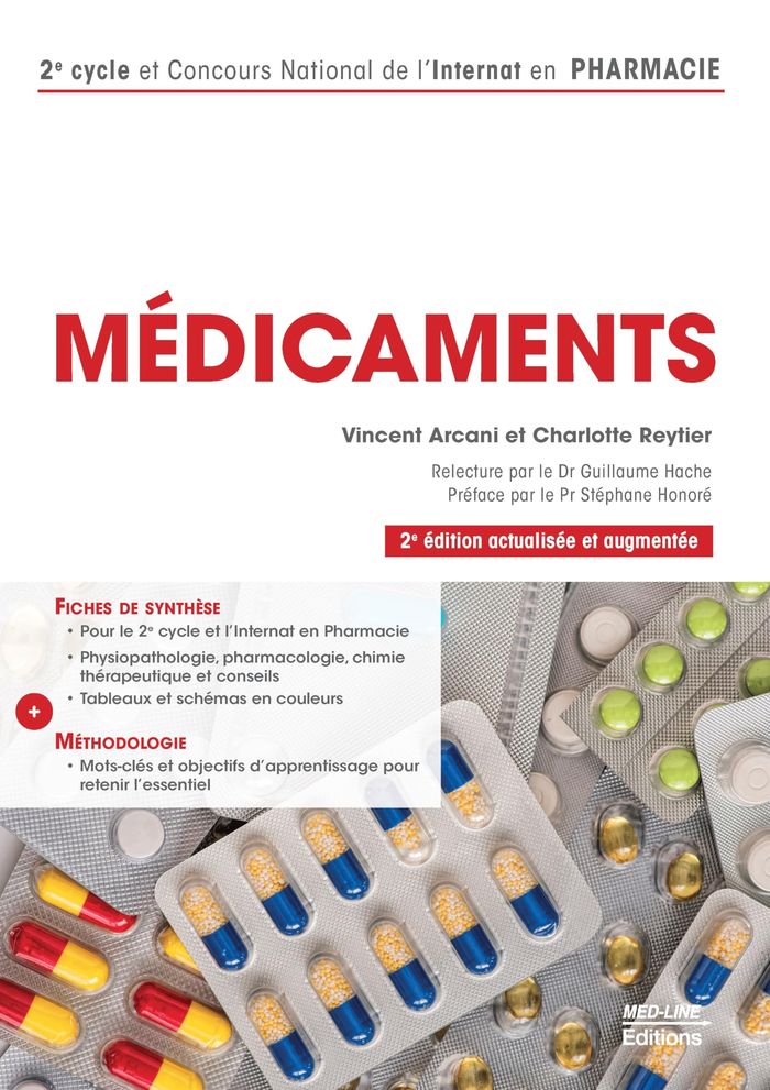 Couverture du livre « Médicaments » de Vincent Arcani, librairie Les Contes Infusés à Corte