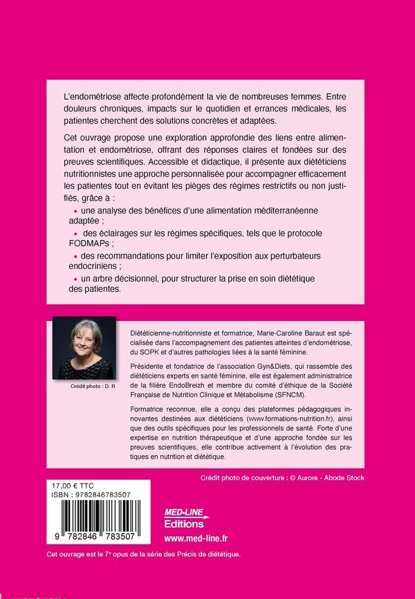 Quatrième de couverture de « Endométriose et nutrition »