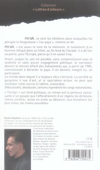 Quatrième de couverture de « MRAK - TENEBRES »