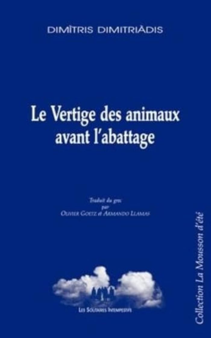 Couverture du livre « LE VERTIGE DES ANIMAUX AVANT L'ABATTAGE », librairie Les Contes Infusés à Corte