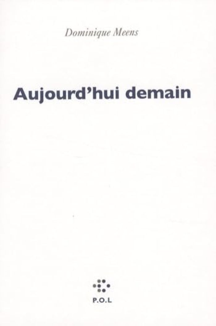 Couverture du livre « AUJOURD'HUI DEMAIN - TENTATIVES DISPARATISTES » de Dominique Meens, librairie Les Contes Infusés à Corte