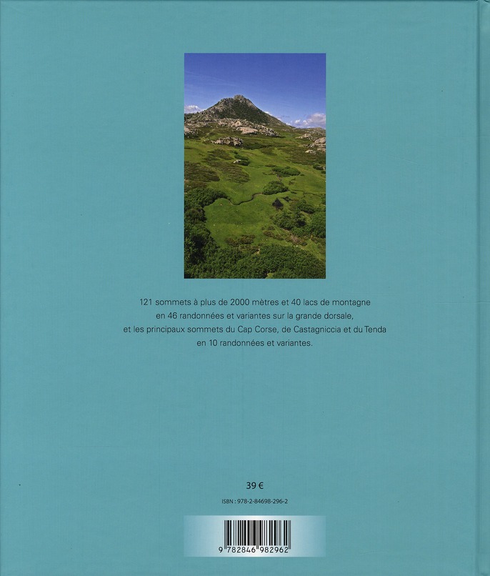 Quatrième de couverture de « LACS ET SOMMETS DE CORSE »
