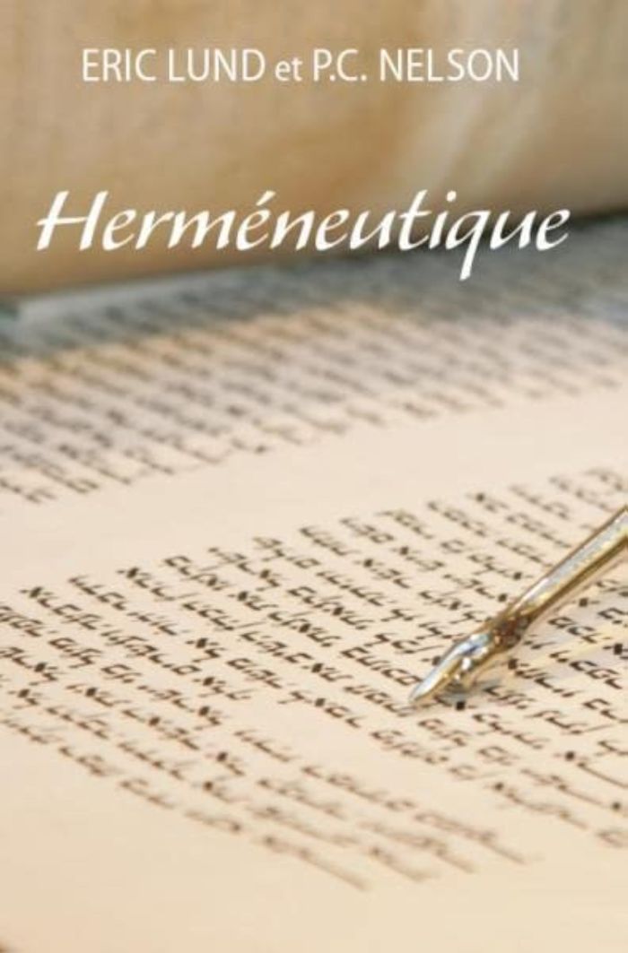 Couverture du livre « HERMENEUTIQUE » de Eric/nelson P. C., librairie Les Contes Infusés à Corte
