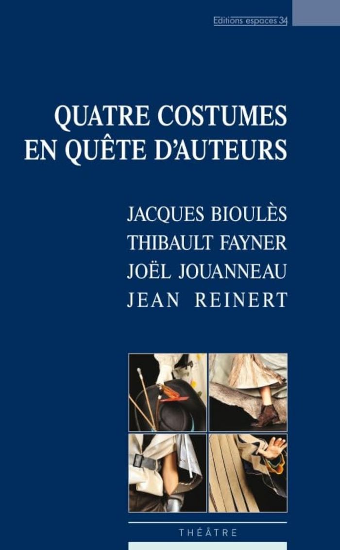 Couverture du livre « QUATRE COSTUMES EN QUETE D'AUTEUR » de Collectif, librairie Les Contes Infusés à Corte
