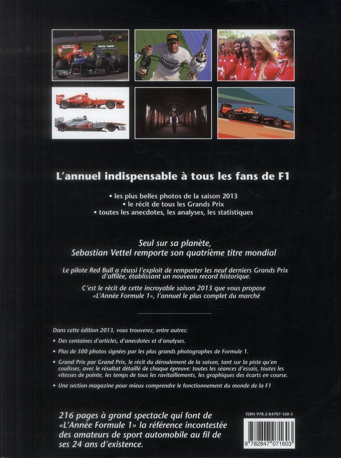 Quatrième de couverture de « ANNEE FORMULE 1 2013 2014 »