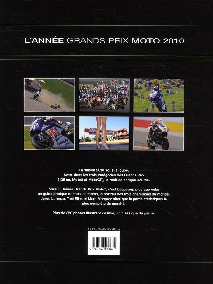 Quatrième de couverture de « ANNEE GRANDS PRIX MOTO 2010-2011 »