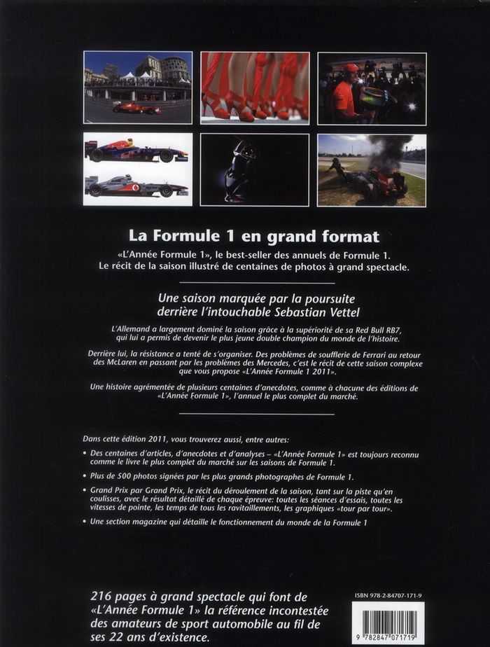 Quatrième de couverture de « ANNEE FORMULE 1 2011-2012 »