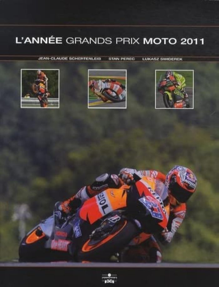 Couverture du livre « ANNEE GRANDS PRIX MOTO 2011-2012 » de Jc Schertenleib, librairie Les Contes Infusés à Corte