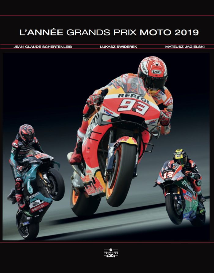 Couverture du livre « ANNEE GRAND PRIX MOTO 2019 » de Schertenleib/perec, librairie Les Contes Infusés à Corte