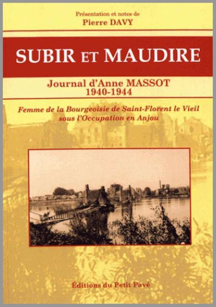 Couverture du livre « SUBIR ET MAUDIRE - JOURNAL D'ANNE MASSOT - 1940-1944 », librairie Les Contes Infusés à Corte