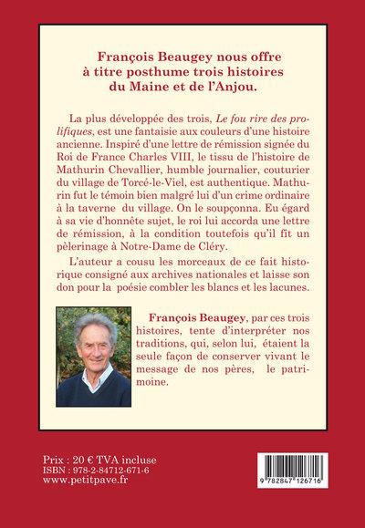 Quatrième de couverture de « PATRIMOINES - TROIS HISTOIRES DU MAINE ET DE L'ANJOU »