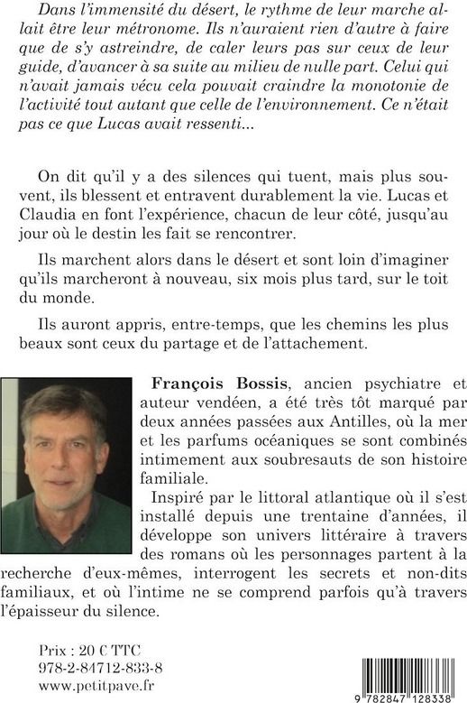 Quatrième de couverture de « Les glacis du silence »