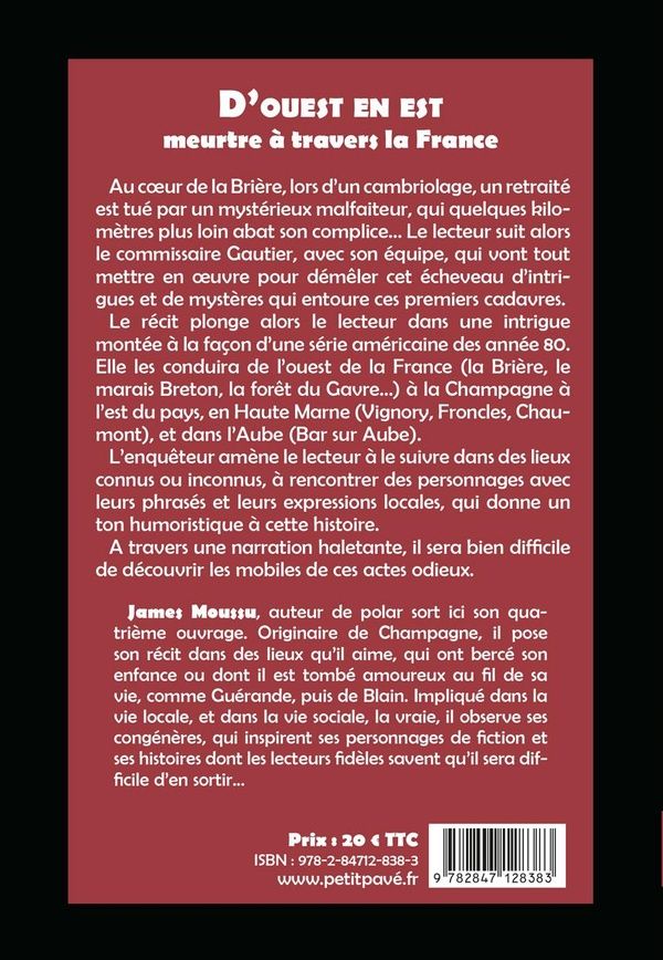 Quatrième de couverture de « D'Ouest en Est »