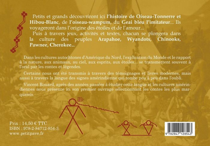 Quatrième de couverture de « Cultures et contes Amériendiens »