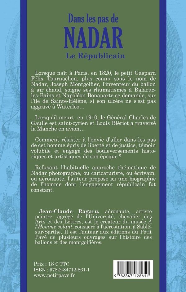 Quatrième de couverture de « DANS LES PAS DE NADAR - LE REPUBLICAIN »
