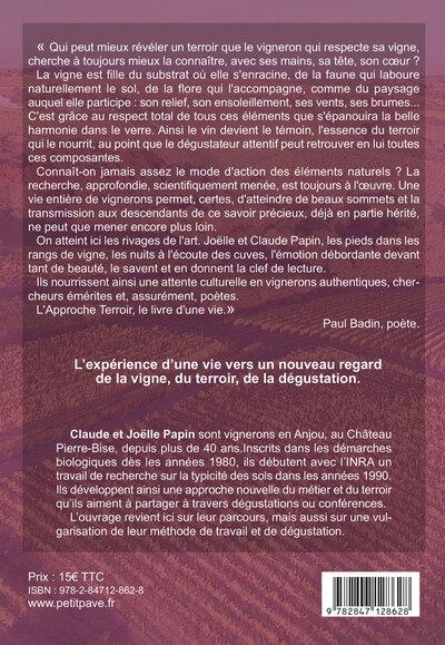 Quatrième de couverture de « L'approche Terroir : Lecture du paysage par la dégustation »