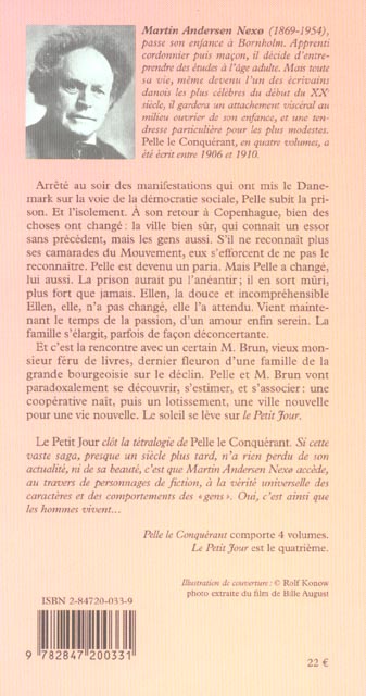 Quatrième de couverture de « PELLE LE CONQUERANT, TOME 4 - LE PETIT-JOUR »