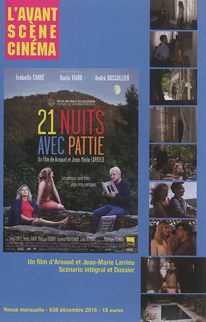 Couverture du livre « L'AVANT-SCENE CINEMA N 638 21 NUITS AVEC PATTIE DECEMBRE 2016 » de L'Avant Scene Cinema, librairie Les Contes Infusés à Corte