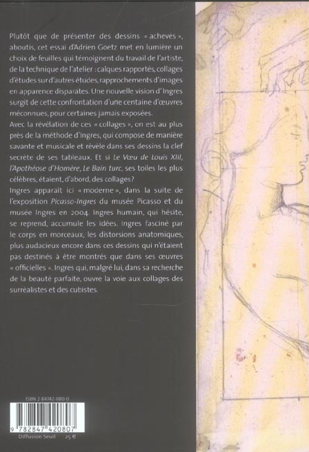 Quatrième de couverture de « INGRES COLLAGES »