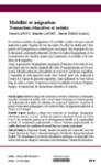 Quatrième de couverture de « MOBILITE ET MIGRATION TRANSACTIONS EDUCATIVES ET SOCIALES »