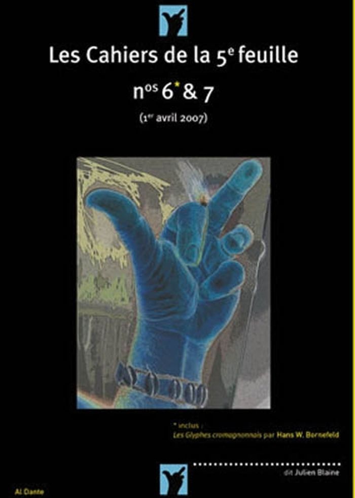 Couverture du livre « CAHIERS DE LA 5E FEUILLE N6-7 (LES) » de Blaine Julien, librairie Les Contes Infusés à Corte