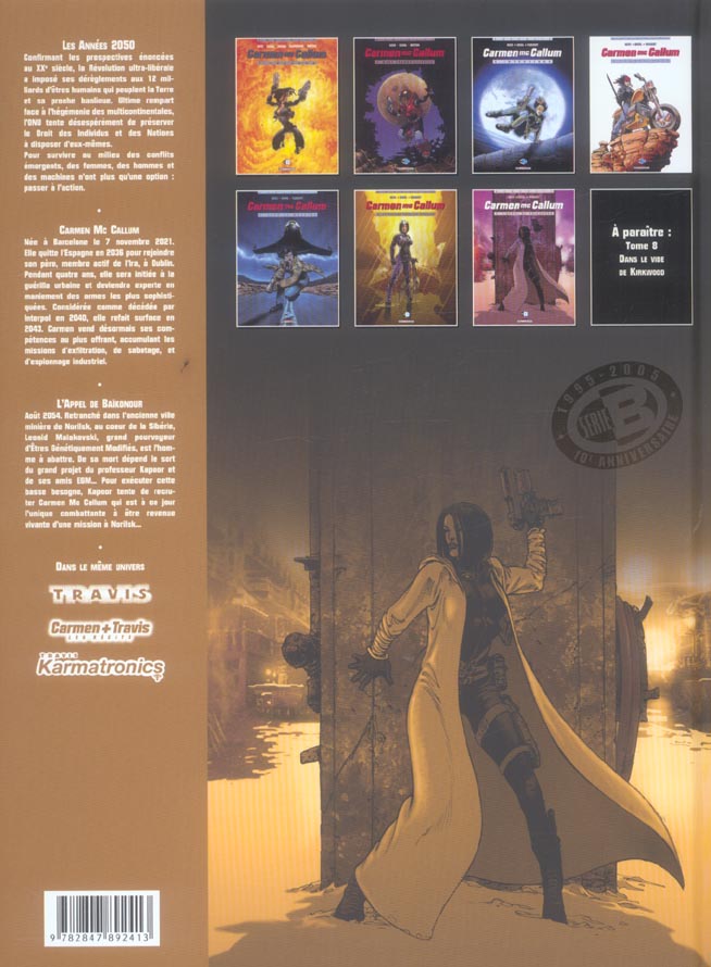 Quatrième de couverture de « CARMEN MC CALLUM T07 - APPEL DE BAIKONOUR - VOL07 »