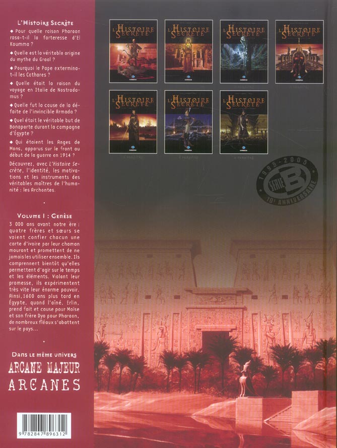 Quatrième de couverture de « L'HISTOIRE SECRETE T01 - GENESE - VOL01 »