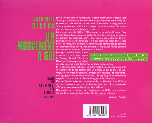 Quatrième de couverture de « UN MOUVEMENT A SOI »