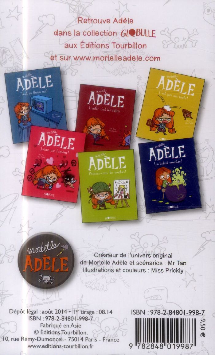 Quatrième de couverture de « STICKERS MORTELLE ADELE »