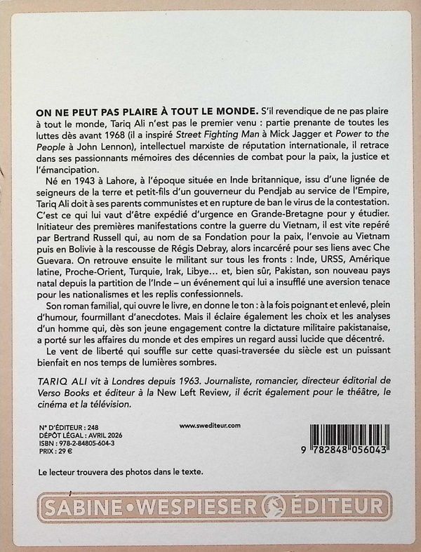 Quatrième de couverture de « On ne peut pas plaire à tout le monde »