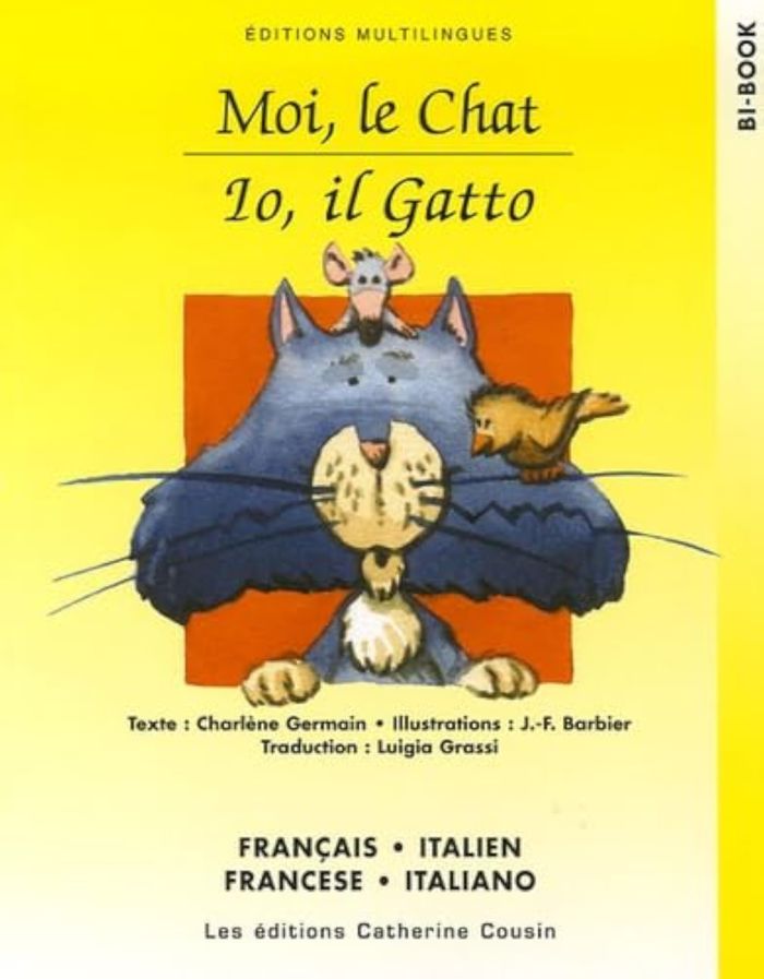 Couverture du livre « MOI, LE CHAT - FR/ITA », librairie Les Contes Infusés à Corte